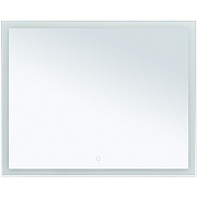 Зеркало Aquanet Гласс 100 274134 с подсветкой Белый глянец с сенсорным выключателем-1