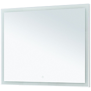 Зеркало Aquanet Гласс 100 274134 с подсветкой Белый глянец с сенсорным выключателем-2