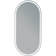 Зеркало Aquanet Монте 50 288970 с подсветкой Белое матовое с сенсорным выключателем-2