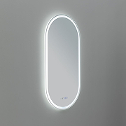 Зеркало Aquanet Монте 50 288970 с подсветкой Белое матовое с сенсорным выключателем-3