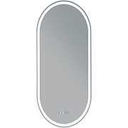 Зеркало Aquanet Монте 45 288969 с подсветкой Белое матовое с сенсорным выключателем