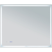 Зеркало Aquanet Оптима 90 288966 с подсветкой Белое матовое с сенсорным выключателем-1