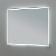 Зеркало Aquanet Оптима 90 288966 с подсветкой Белое матовое с сенсорным выключателем-3
