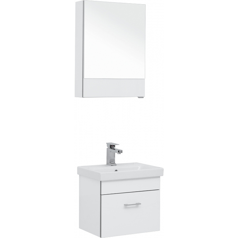 Комплект мебели для ванной Aquanet Верона 50 254065 подвесной Белый комплект мебели для ванной aquanet августа 50 287679 подвесной белый