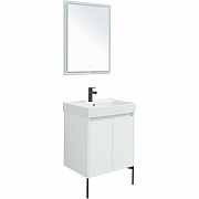 Комплект мебели для ванной Aquanet Nova Lite 60 302532 подвесной Белый глянец-5