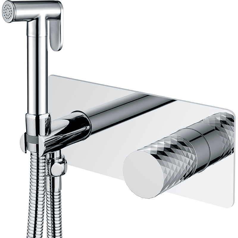 Гигиенический душ со смесителем Boheme Stick 127-CRCR Хром гигиенический душ со смесителем boheme q 147 crcr хром