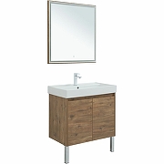 Комплект мебели для ванной Aquanet Nova Lite 75 302537 подвесной Дуб рустикальный-4