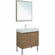 Комплект мебели для ванной Aquanet Nova Lite 75 302537 подвесной Дуб рустикальный-5