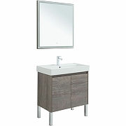 Комплект мебели для ванной Aquanet Nova Lite 75 302536 подвесной Дуб рошелье-5