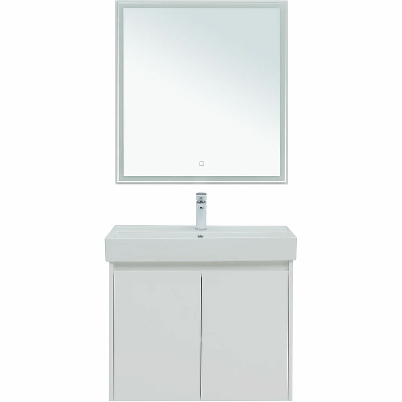 Комплект мебели для ванной Aquanet Nova Lite 75 302535 подвесной Белый глянец комплект мебели для ванной aquanet nova lite 60 302532 подвесной белый глянец