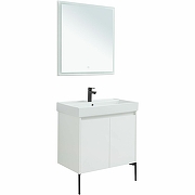 Комплект мебели для ванной Aquanet Nova Lite 75 302535 подвесной Белый глянец-3