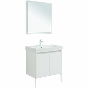 Комплект мебели для ванной Aquanet Nova Lite 75 302535 подвесной Белый глянец-4