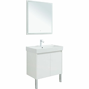 Комплект мебели для ванной Aquanet Nova Lite 75 302535 подвесной Белый глянец-5