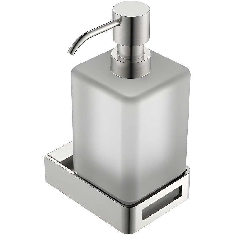Дозатор для жидкого мыла Boheme Q 10957-NB Никель брашированный дозатор для жидкого мыла boheme q 10957 gm сталь