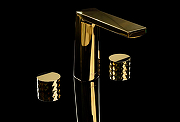 Смеситель для раковины Boheme Venturo 150-MG-DIAMOND Золото матовое-1