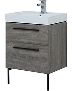 Комплект мебели для ванной Aquanet Nova 60 246281 подвесной Дуб рошелье-8