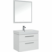 Комплект мебели для ванной Aquanet Nova 75 243255 подвесной Белый глянец-1