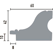 Багет Decomaster 175-4 2900x60x42 мм-1