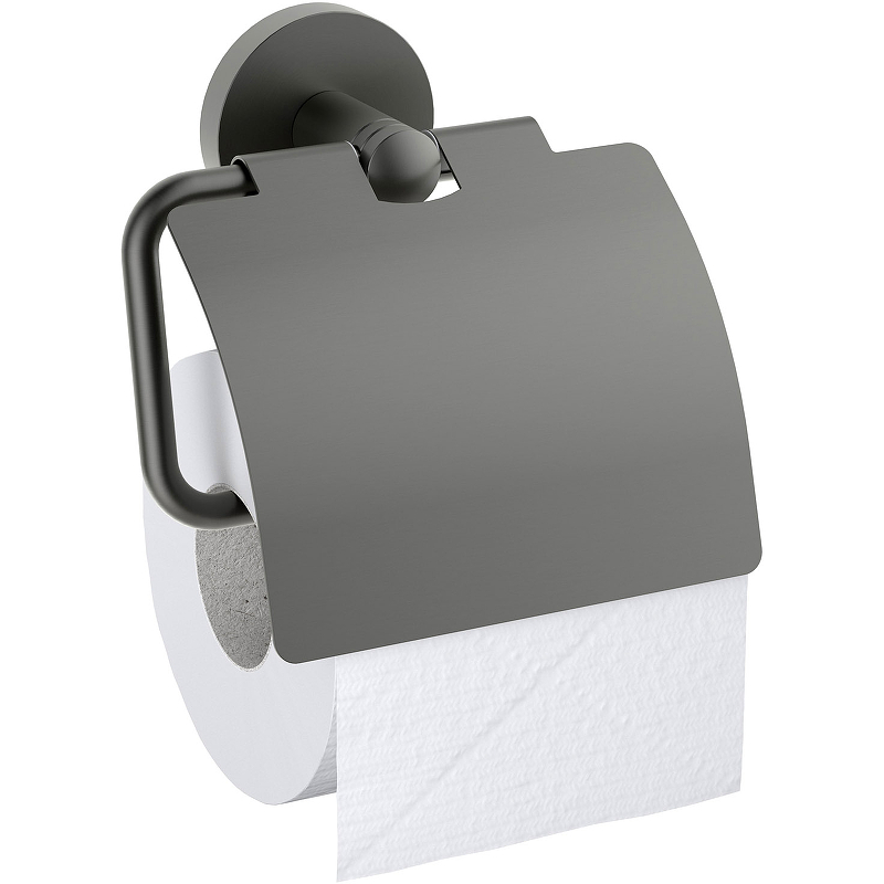 Держатель туалетной бумаги Timo Saona 13042/18 с крышкой Черное золото держатель туалетной бумаги timo torne 43042 03 с крышкой черный