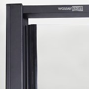 Душевой уголок WasserKRAFT Elbe 90x80 74P20 профиль Черный стекло прозрачное-8