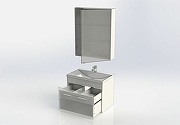 Комплект мебели для ванной Aquanet Августа 75 287682 подвесной Белый-4