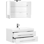 Комплект мебели для ванной Aquanet Нота 90 287702 подвесной Белый-1