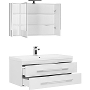 Комплект мебели для ванной Aquanet Нота 100 287696 подвесной Белый-1