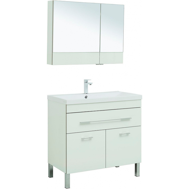 Комплект мебели для ванной Aquanet Верона 90 287661 Белый цена и фото