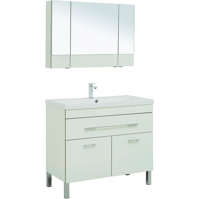 Комплект мебели для ванной Aquanet Верона 100 287654 Белый цена и фото