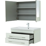 Комплект мебели для ванной Aquanet Верона 90 287653 подвесной Белый-3
