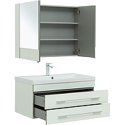 Комплект мебели для ванной Aquanet Верона 90 287653 подвесной Белый-5