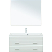 Комплект мебели для ванной Aquanet Верона 90 287639 подвесной Белый матовый-1