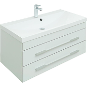 Комплект мебели для ванной Aquanet Верона 90 287639 подвесной Белый матовый-6