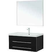 Комплект мебели для ванной Aquanet Верона 90 287640 подвесной Черный матовый-2