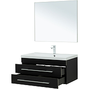 Комплект мебели для ванной Aquanet Верона 90 287640 подвесной Черный матовый-5