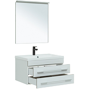 Комплект мебели для ванной Aquanet Верона 75 287637 подвесной Белый матовый-3