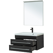 Комплект мебели для ванной Aquanet Верона 75 287638 подвесной Черный матовый-5