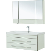 Комплект мебели для ванной Aquanet Верона 100 287649 подвесной Белый-2