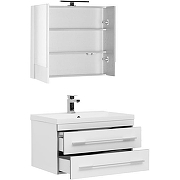 Комплект мебели для ванной Aquanet Верона 75 287652 подвесной Белый-2
