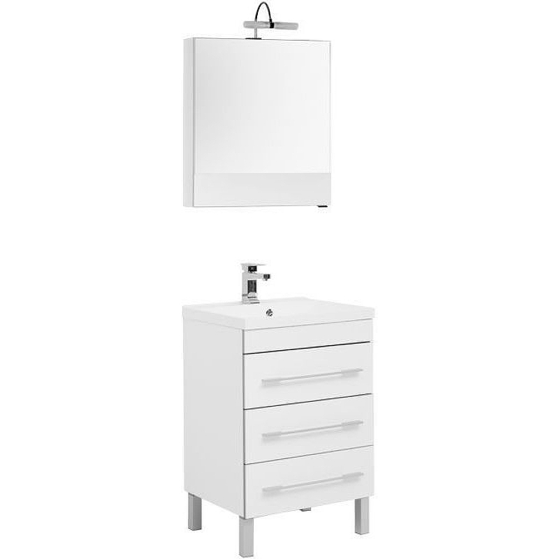 Комплект мебели для ванной Aquanet Верона 58 287656 Белый комплект мебели для ванной aquanet верона 75 287659 белый