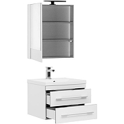 Комплект мебели для ванной Aquanet Верона 58 287651 подвесной Белый-2