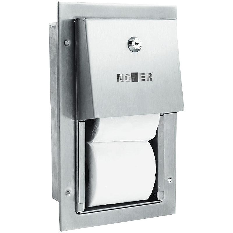 Диспенсер туалетной бумаги Nofer 05202.S Нержавеющая сталь матовая цена и фото