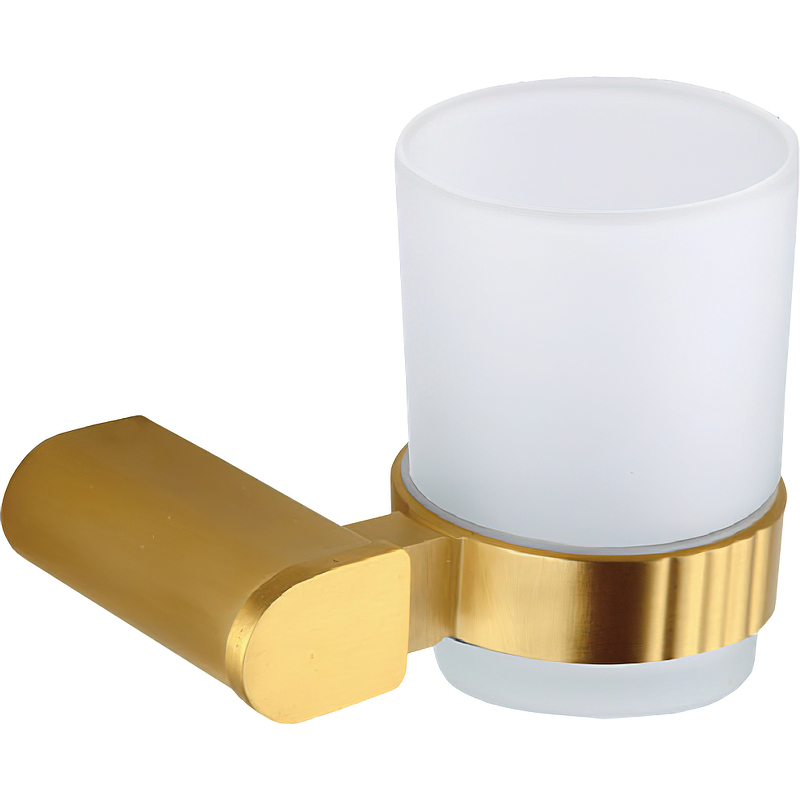 Стакан для зубных щеток Nofer Capri 16231.G Золото матовое полотенцедержатель nofer capri 16220 60 g золото матовое