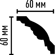 Карниз Decomaster 95610 2400x60x60 мм-1