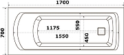 Акриловая ванна Bas Аякс 170x70 В 00130 без гидромассажа-3