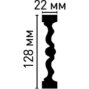 Молдинг Decomaster 98091 2400x128x22 мм-1