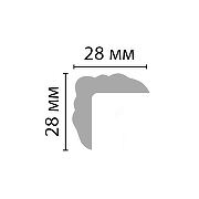 Молдинг угловой Decomaster DP 332 2400x28x28 мм-2