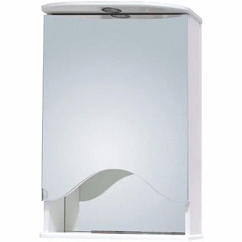 Зеркальный шкаф Onika Лидия 50 R 205004 с подсветкой Белый