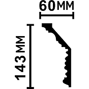 Карниз гибкий Decomaster DT 303FL 2400x143x60 мм-1