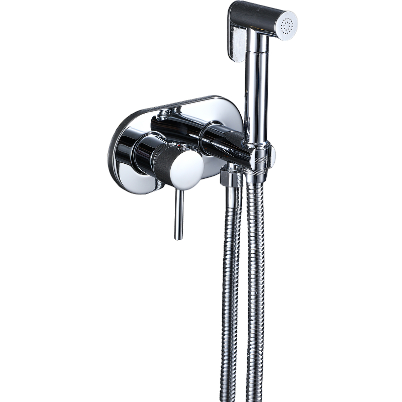 Гигиенический душ со смесителем Rush Capri CA1435-96 Хром гигиенический душ со смесителем rush capri ca1435 99black черный матовый